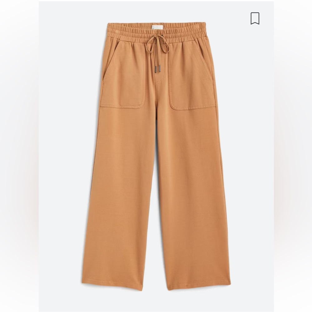 Market & Spruce Freya High Rise Wide Leg Crop Pants, XL